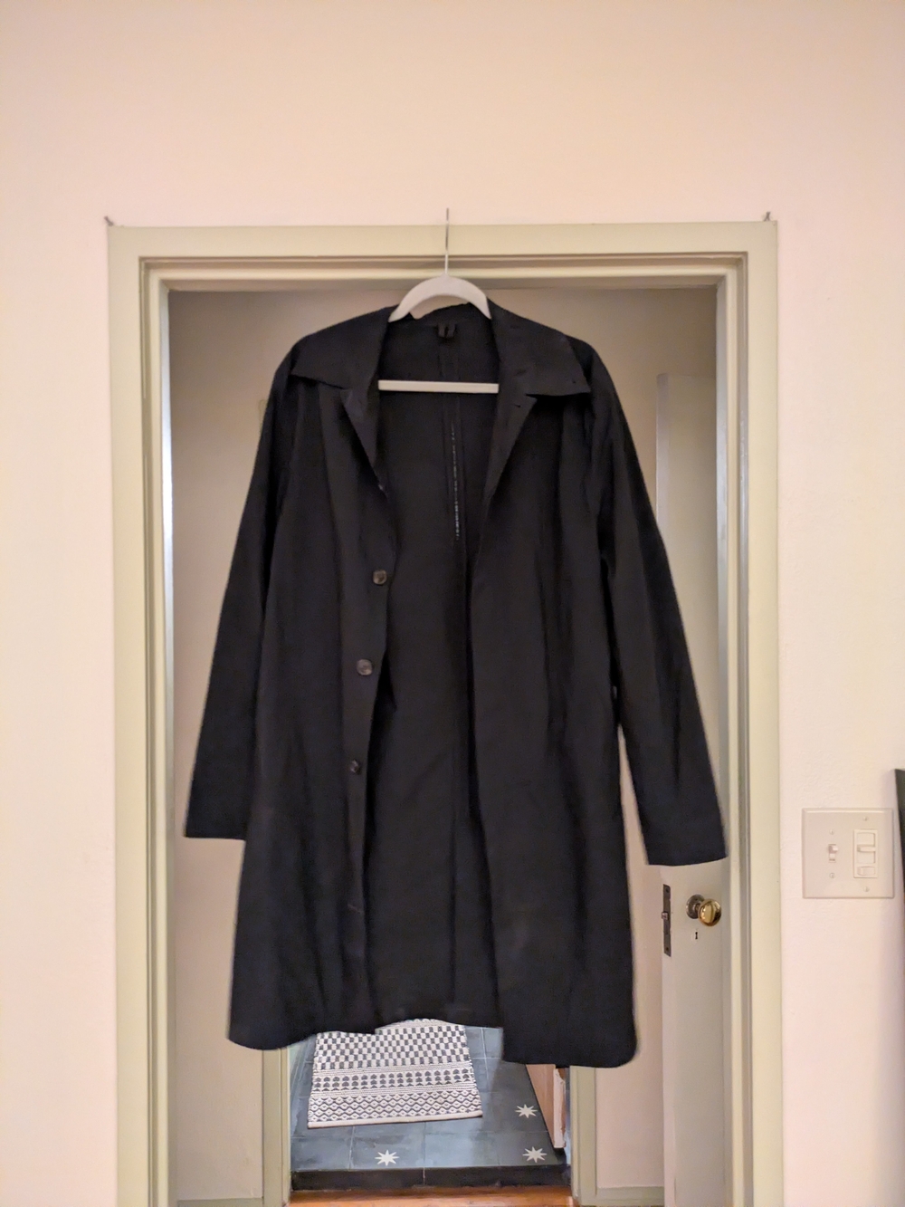 COS Black Men's Trench Coat